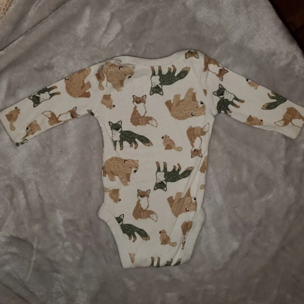 5 for $25 | Just One You by Carter's Woodland Animals Long Sleeve Onesie